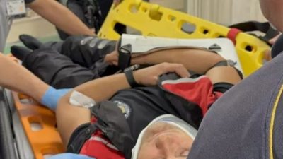 Samsun’da hafif ticari araç ile motosikletli yunus ekibi çarpıştı! 2 polis yaralandı