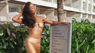 Kainat güzellik yarışmasında Jamaika’lı finalist sahneden düştü!